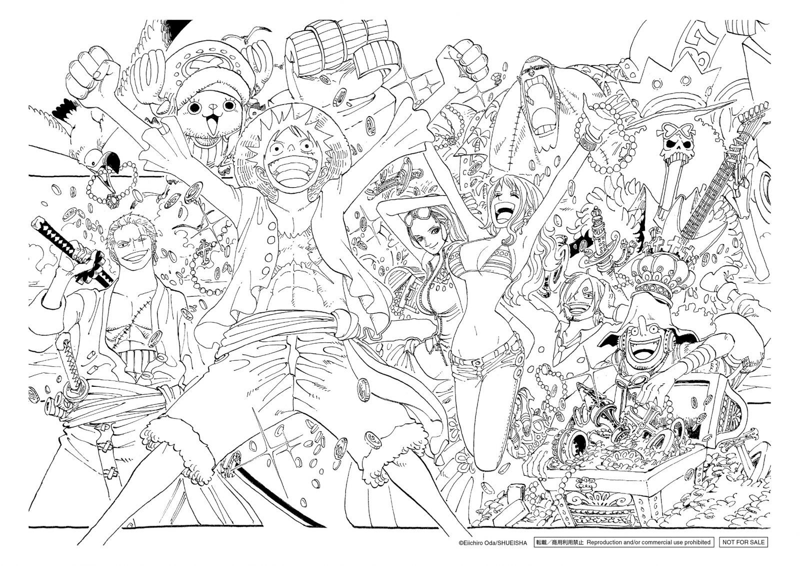 【ワンピース】コミックスに収録された塗り絵・ミニゲームまとめ【ONE PIECE】