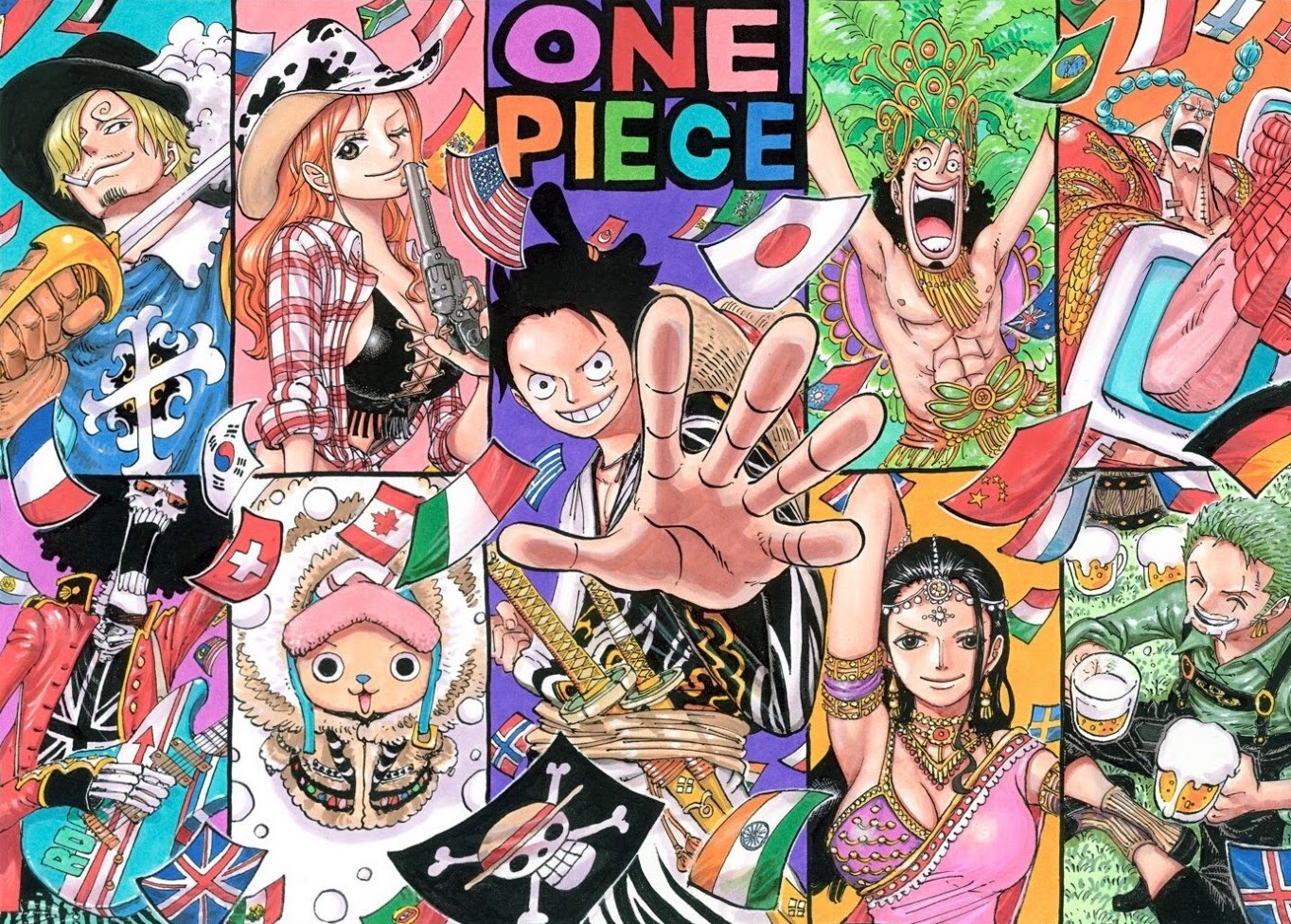 One Piece 大迫力 麦わらの一味 カッコイイ壁紙まとめ ワンピース 2 4 Renote リノート
