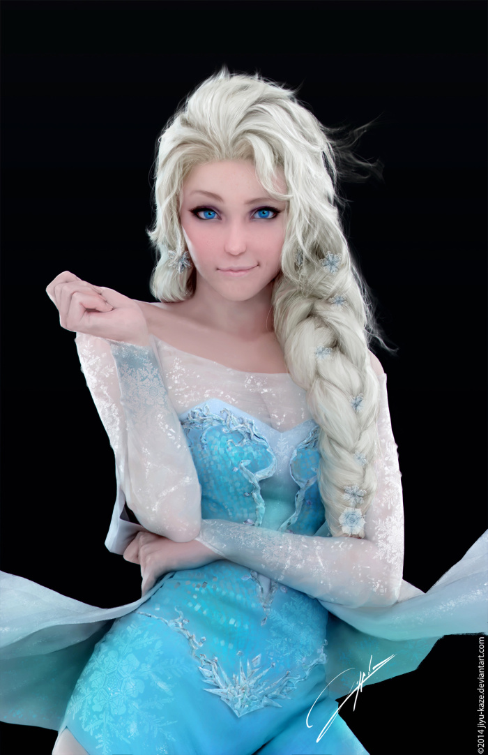 『アナと雪の女王』エルサの超絶美麗コスプレイヤーの正体はデジタルアートだった！
