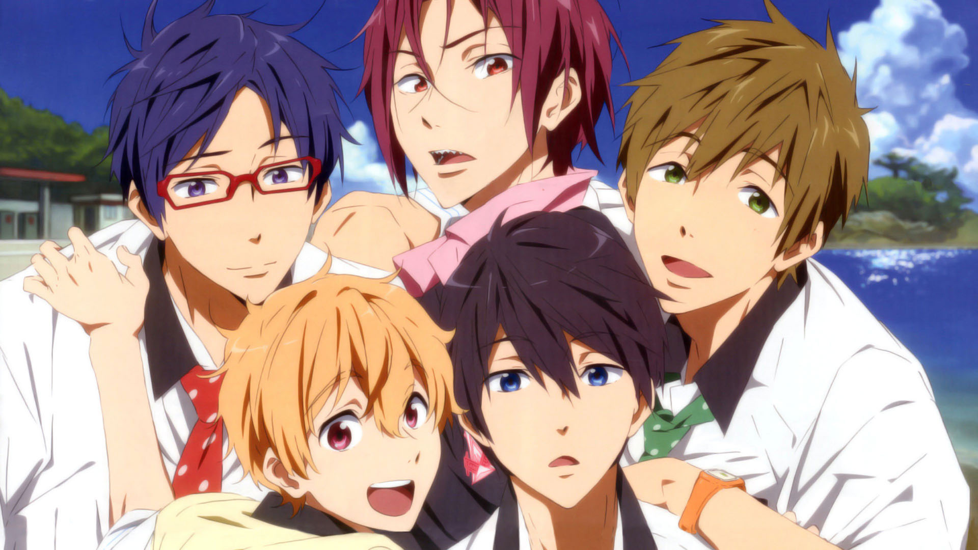 『Free!』のアニメ画像まとめ!雑誌に掲載された版権イラストなど多数紹介!