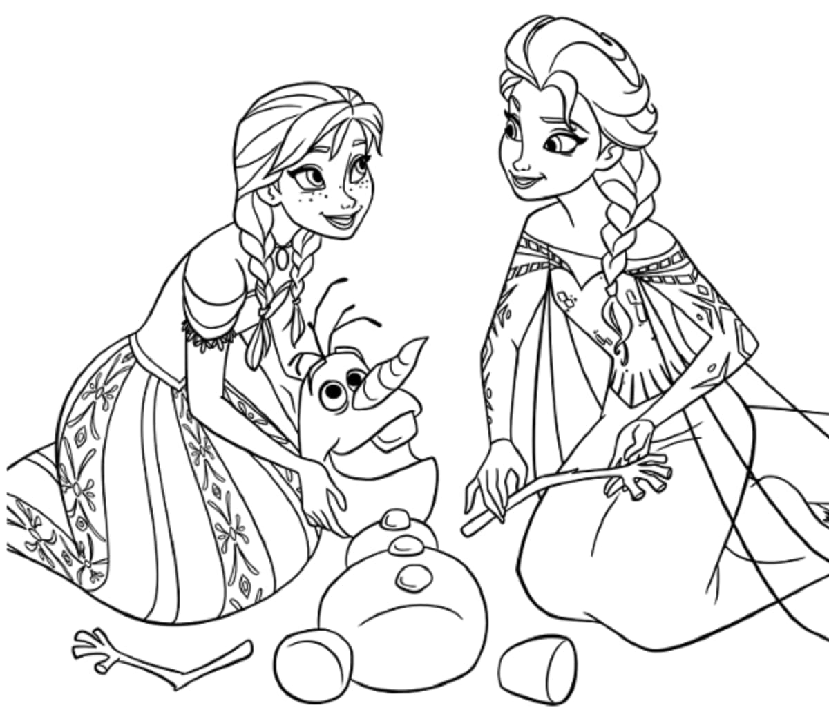 アナと雪の女王の塗り絵用イラストまとめ！子どもと一緒に遊びたい！【ディズニー】
